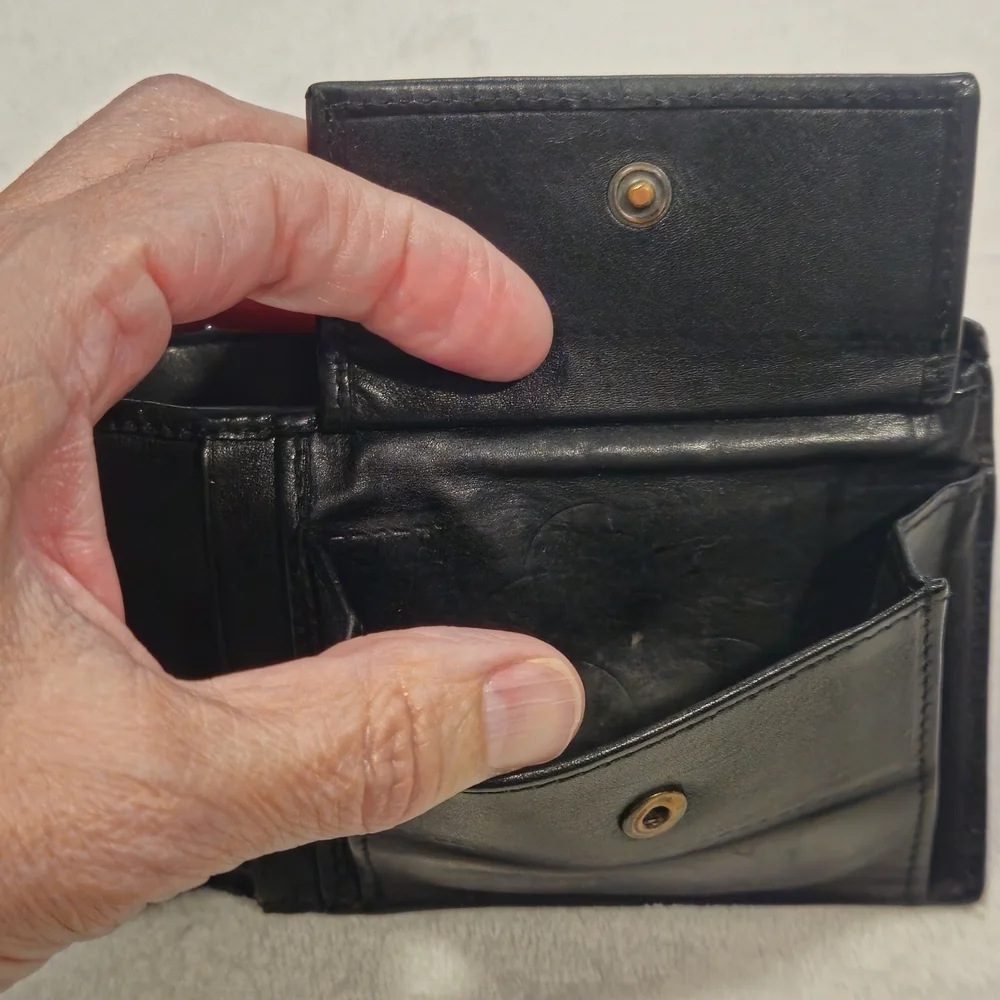 Bottega Veneta Black Woven Leather Card Holder